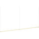 Z-Bar LED 0.5 inch Gold Pendant Ceiling Light, Linear